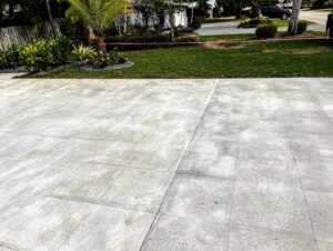 Driveway - Rock Salt Stamp Concrete